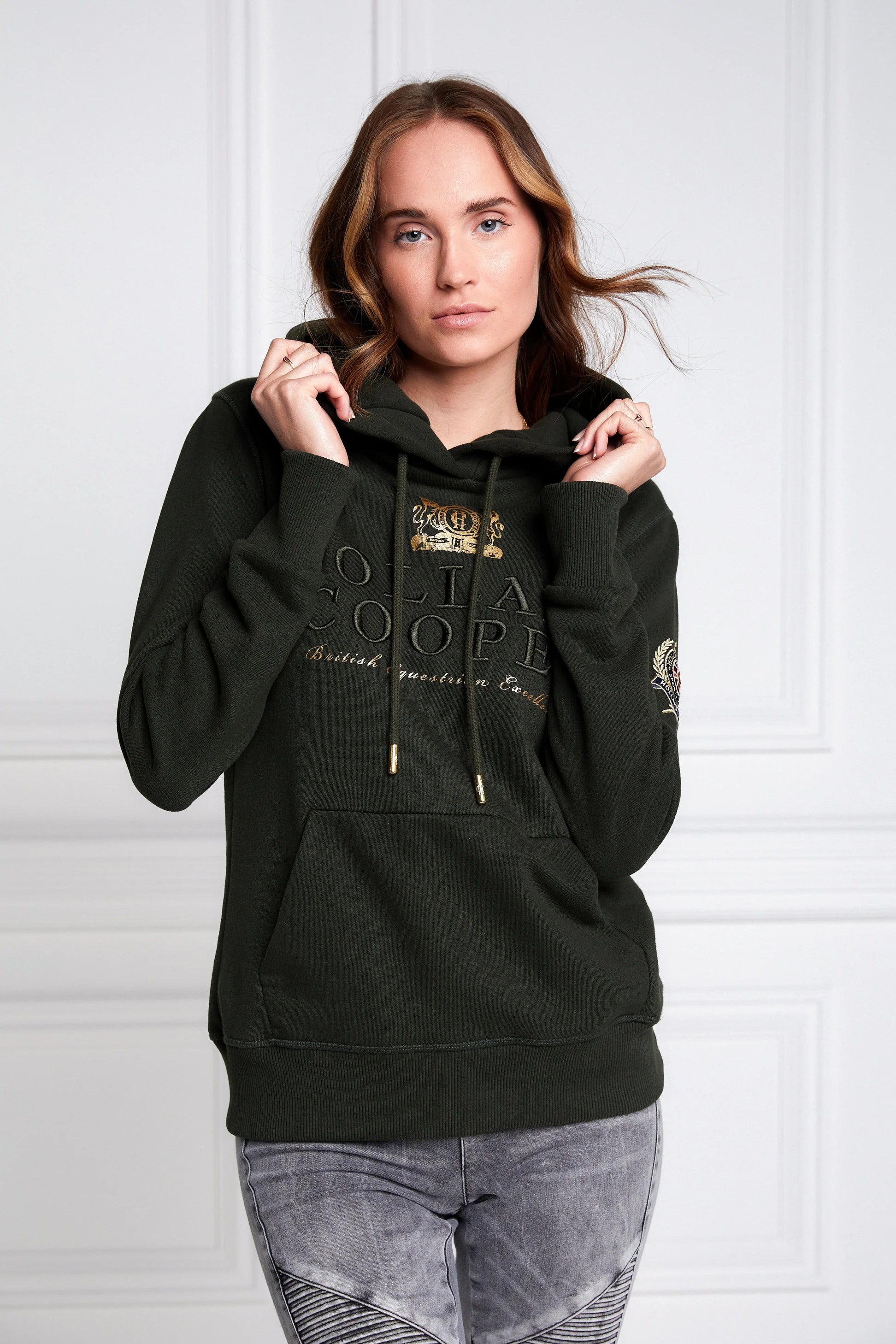 Holland Cooper HC Heritage Hoodie Racing Green