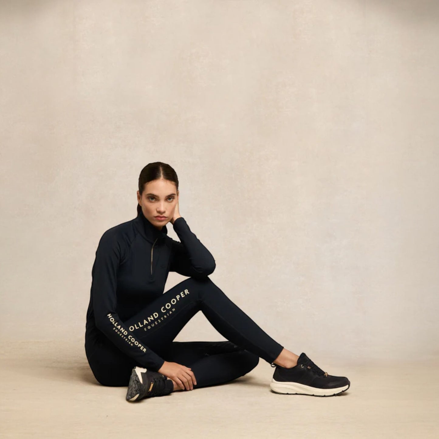 Holland Cooper Burghley Waterproof Trainers Black