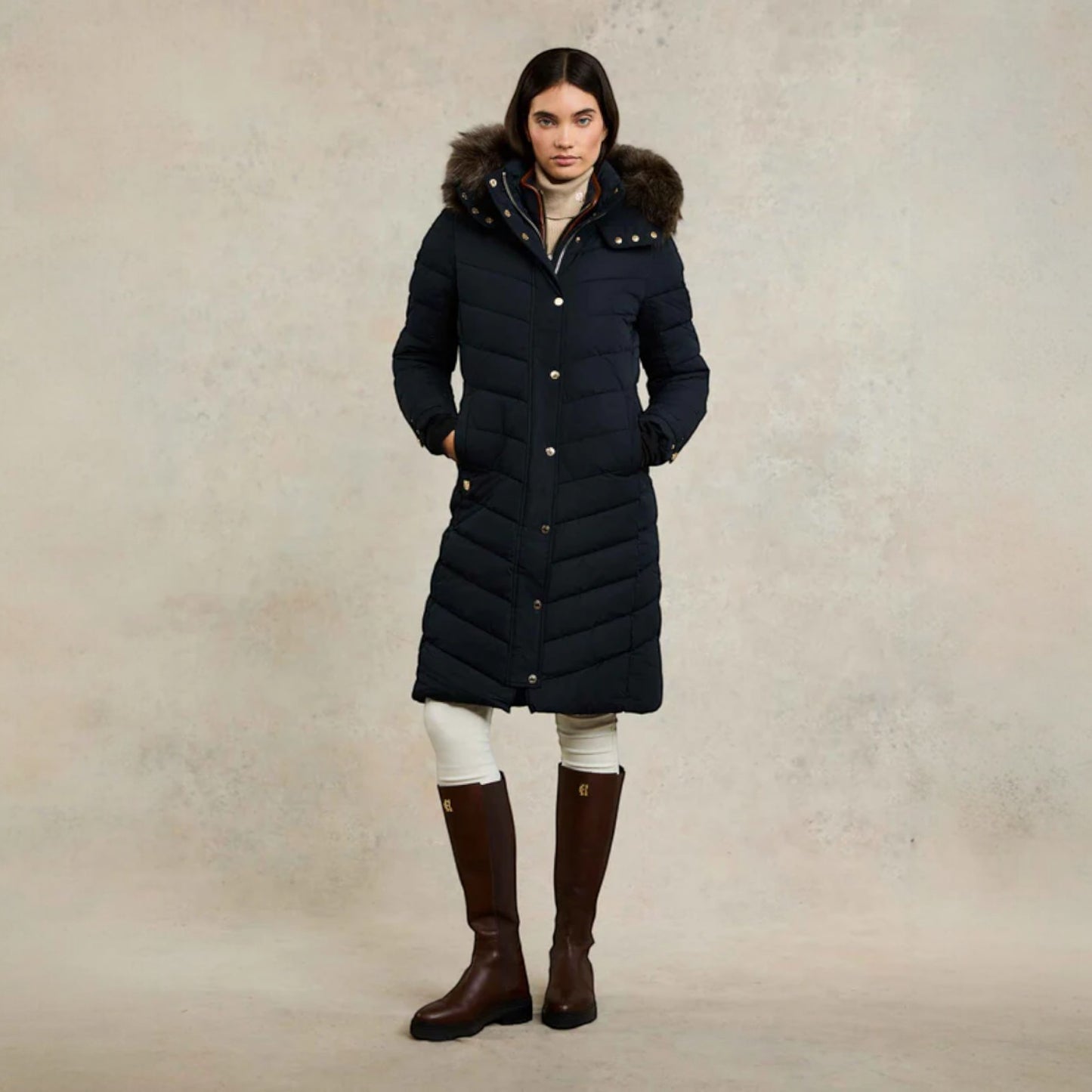 Holland Cooper Chamonix Coat Ink Navy