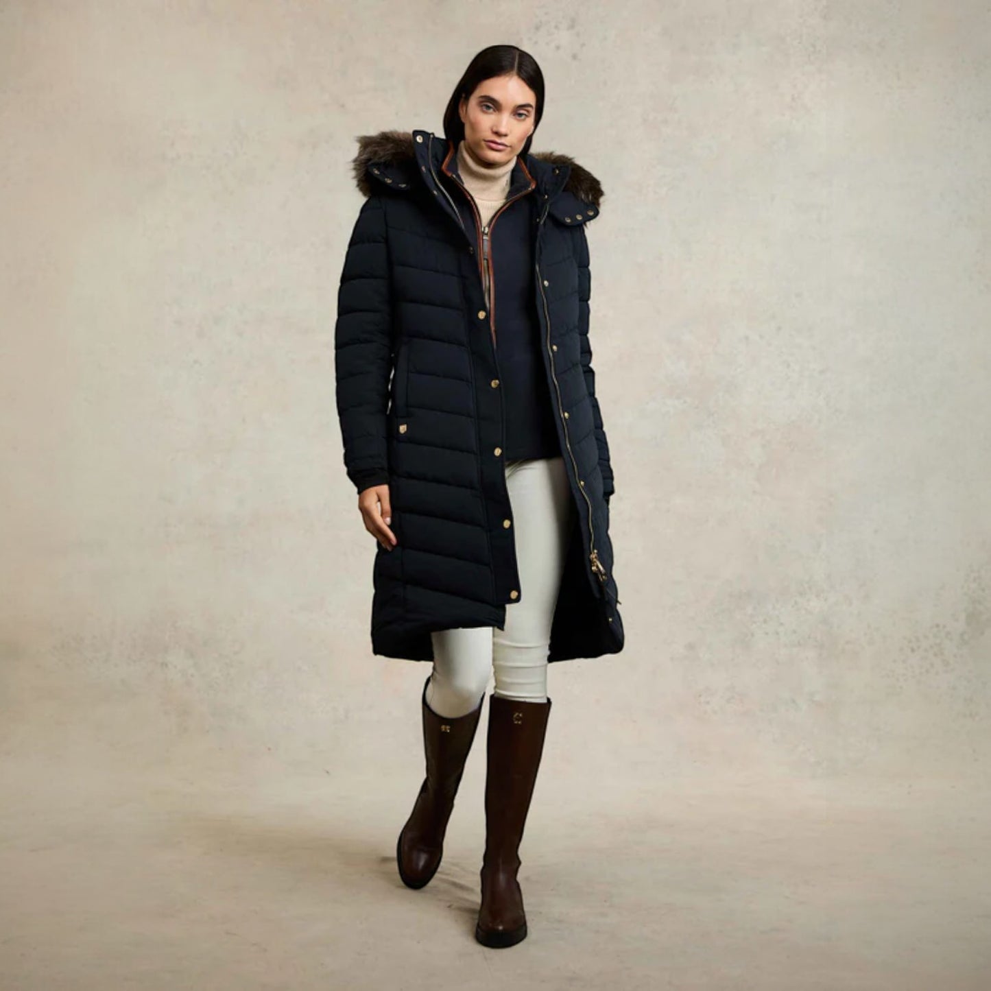 Holland Cooper Chamonix Coat Ink Navy