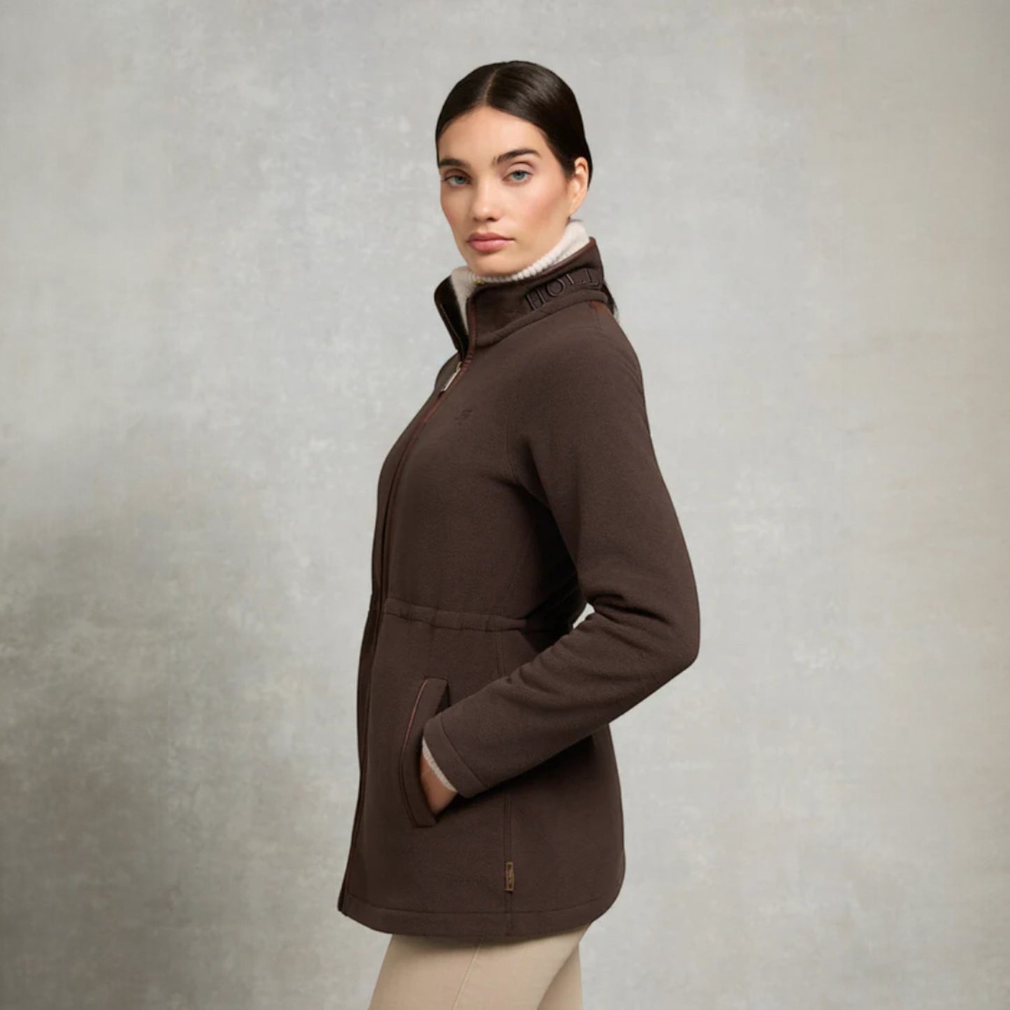 Holland Cooper Country Longline Fleece Chocolate