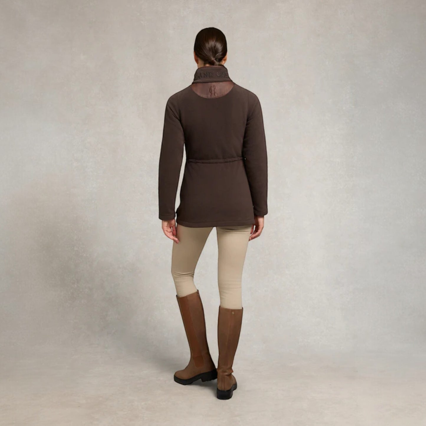 Holland Cooper Country Longline Fleece Chocolate