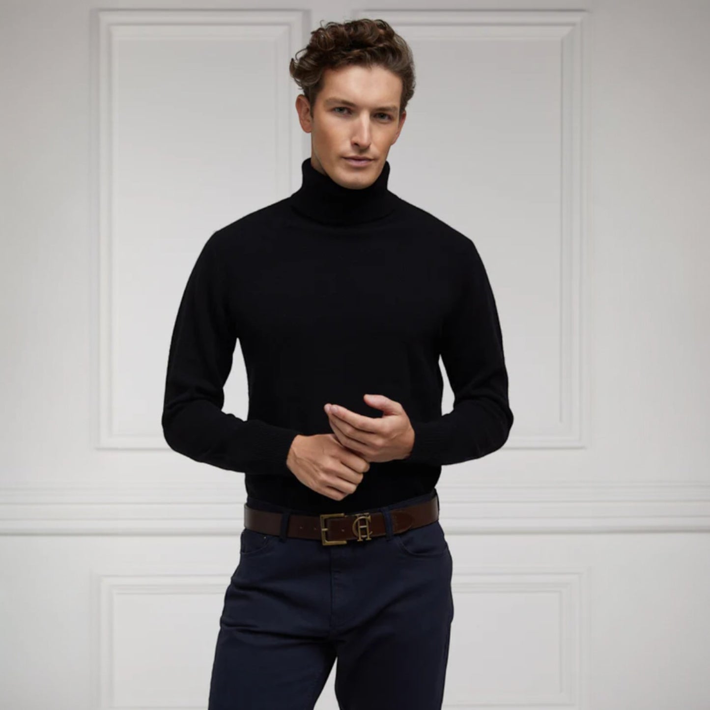 Holland Cooper Men's Classic Belt Chocolate