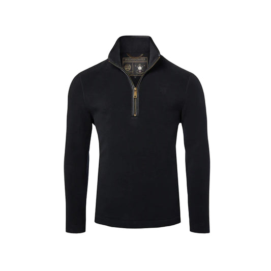Holland Cooper Men's Country Fleece Quarter Zip Black