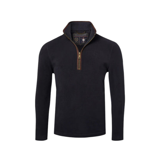 Holland Cooper Men's Country Fleece Quarter Zip Ink Navy
