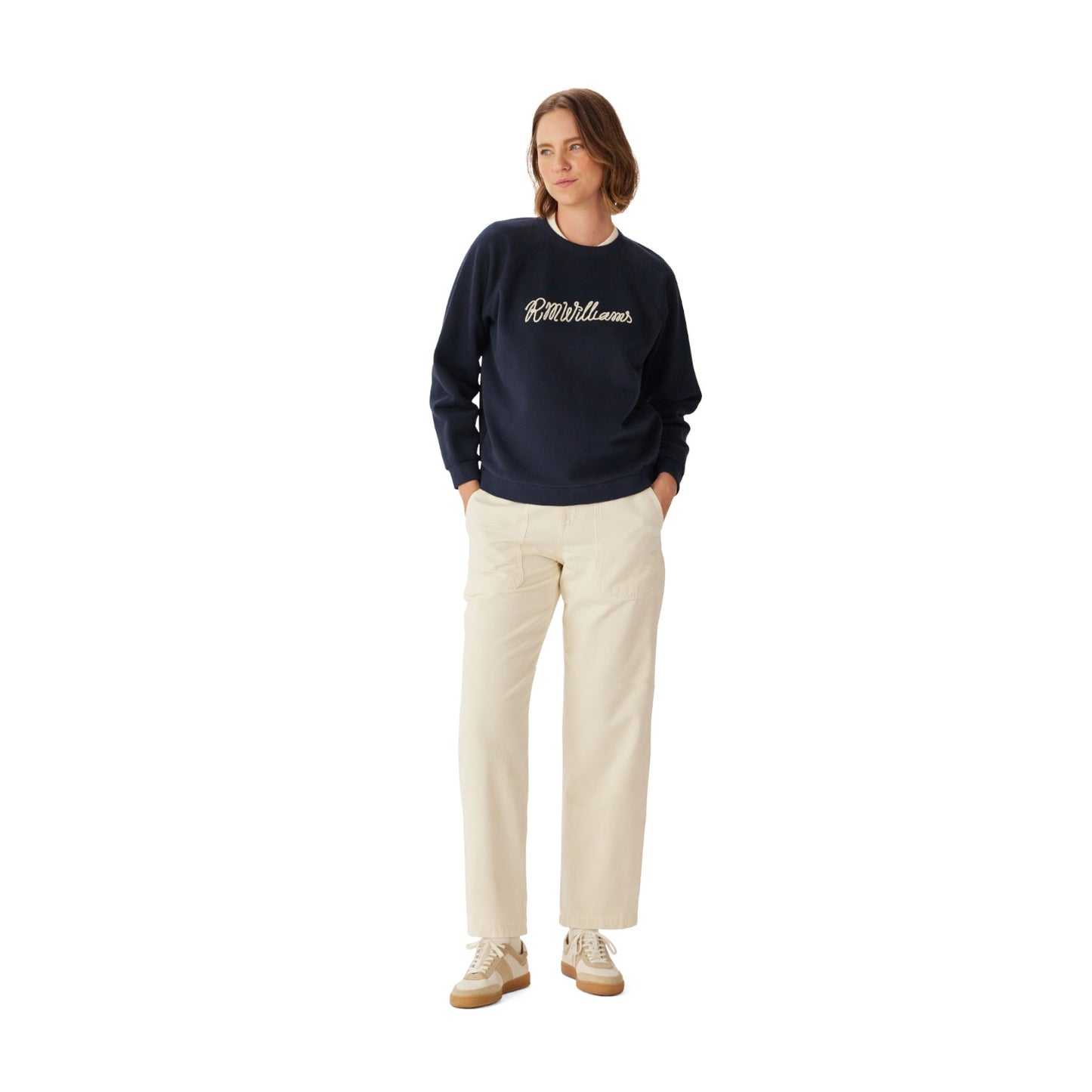 R.M.Williams Lasso Brushed Sweatshirt Navy