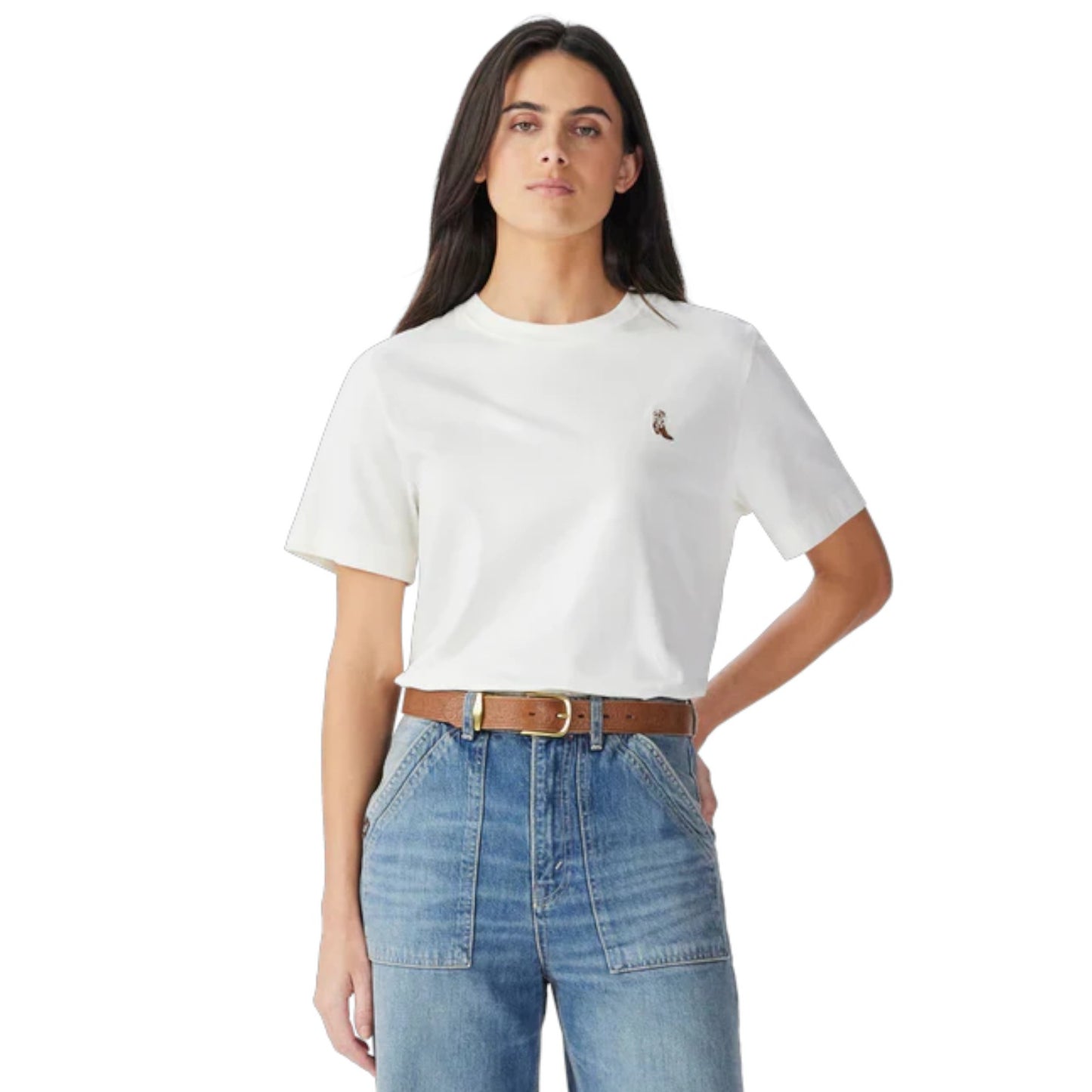 R.M.Williams Rodeo Queen Embro T-Shirt Off White