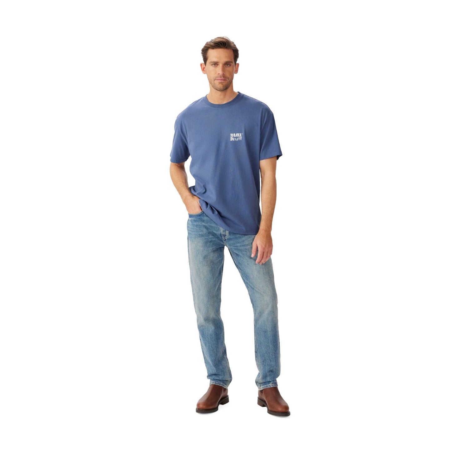 R.M.Williams Branded T-Shirt Blue