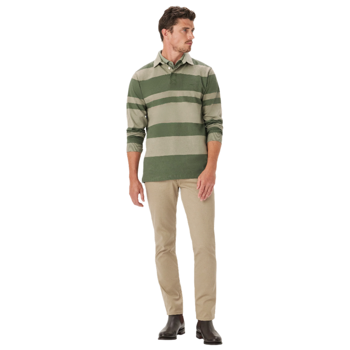 R.M.Williams Tweedale Rugby Olive Green