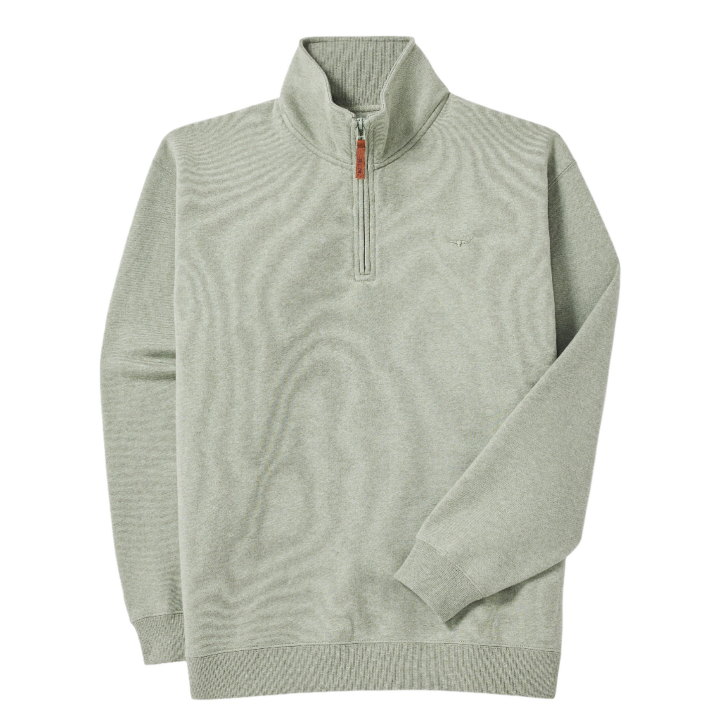 R.M.Williams Mulyungarie 1/4 Zip Sweatshirt Green Marle