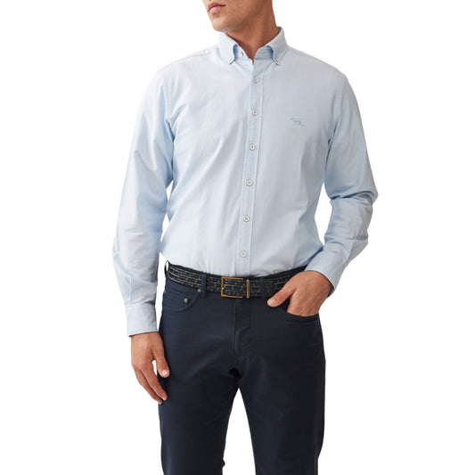 Rodd & Gunn Gunn Mens Oxford Shirt in Powder Blue