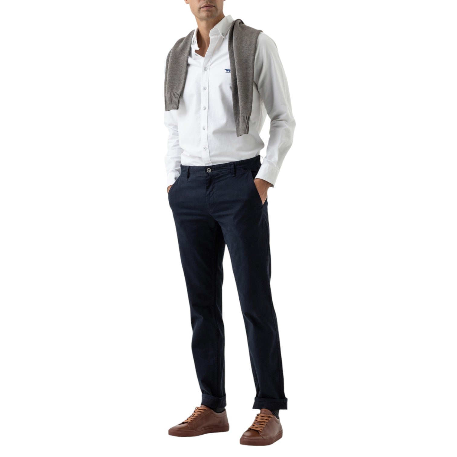 Rodd & Gunn Gunn Mens Oxford Shirt in Snow