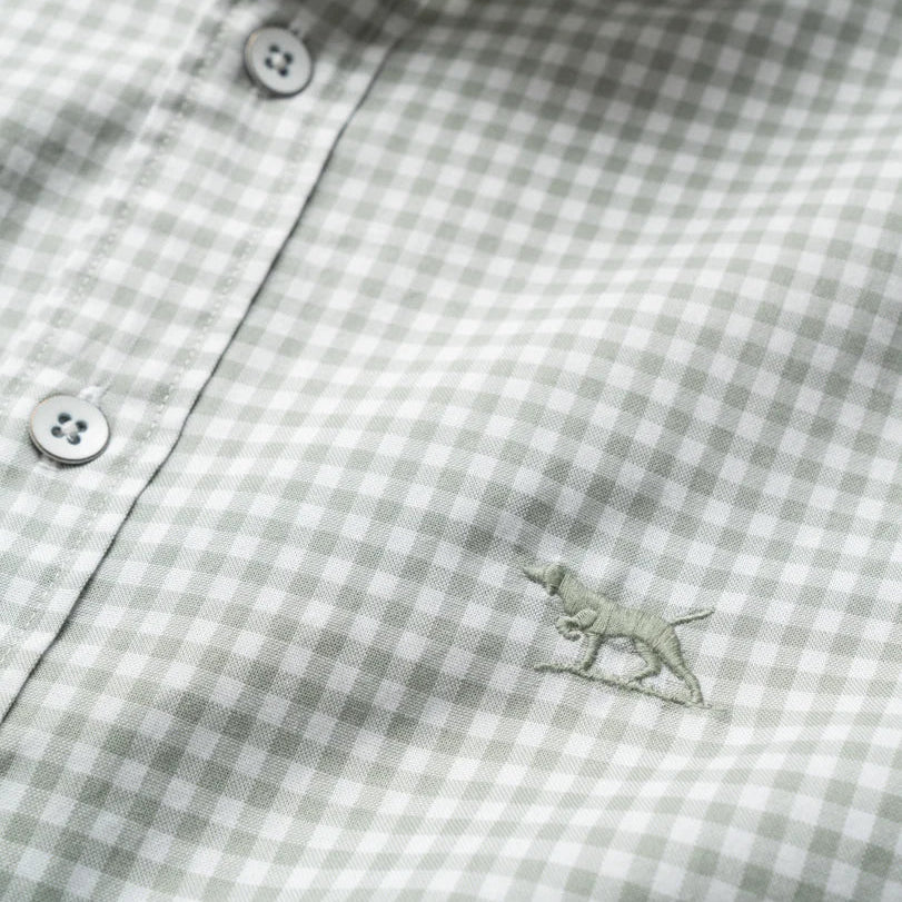 Rodd & Gunn Oxford Bayshore Gingham Shirt Dusty Sage
