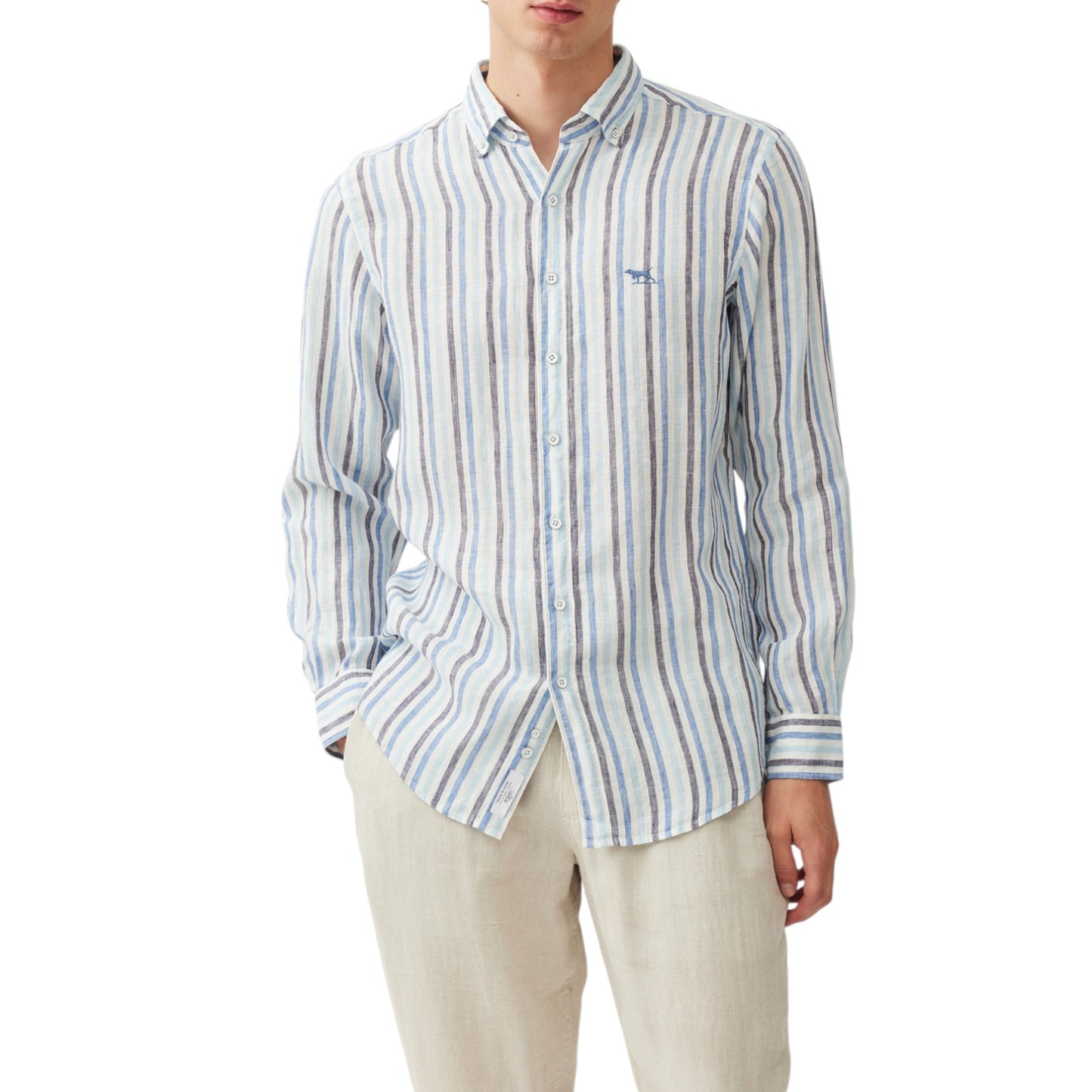 Rodd & Gunn Gimmerburn Linen Shirt Stonewash