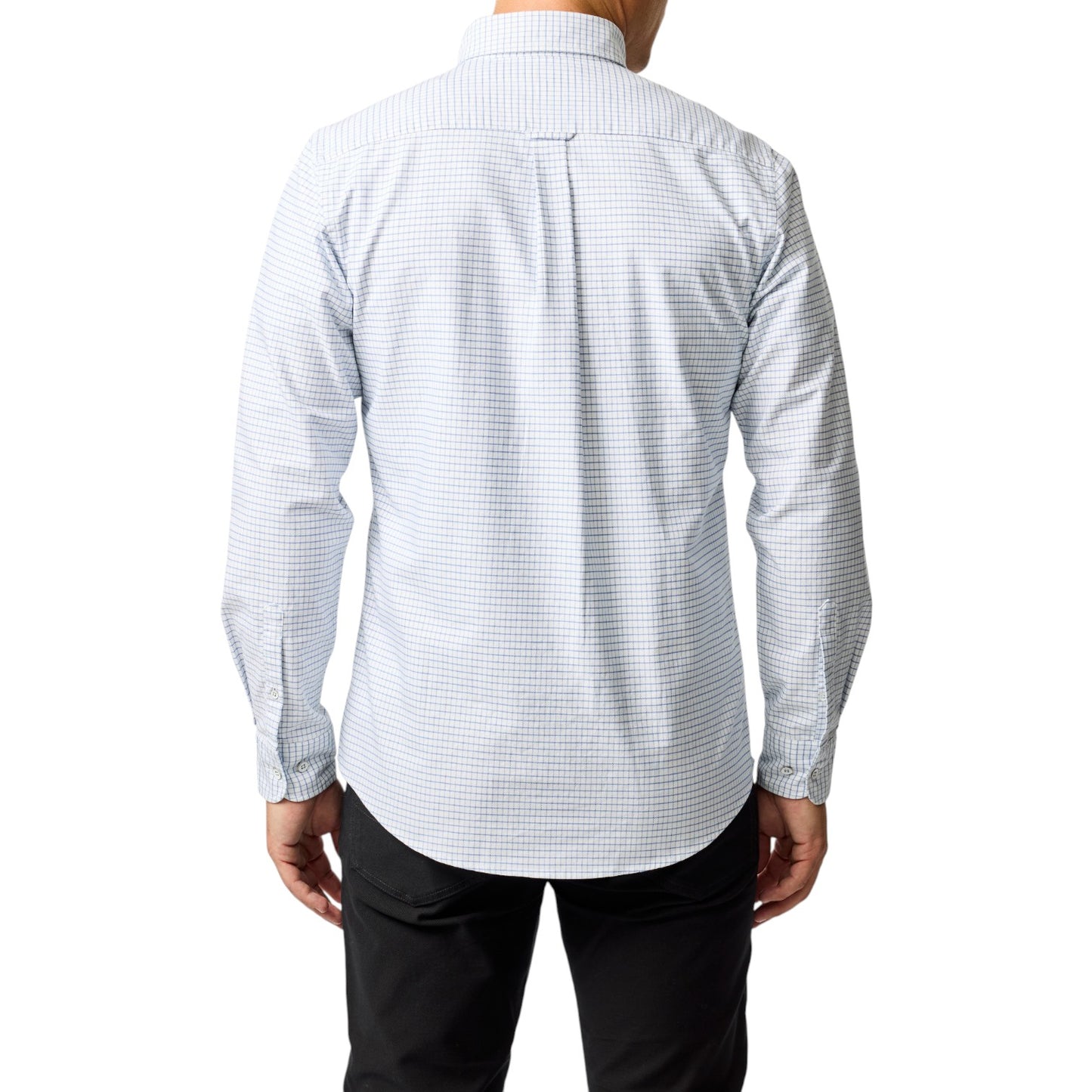 Rodd & Gunn Gunn Check Oxford 5 Dusk Blue