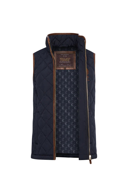 Holland Cooper Lightweight Country Gilet Ink Navy