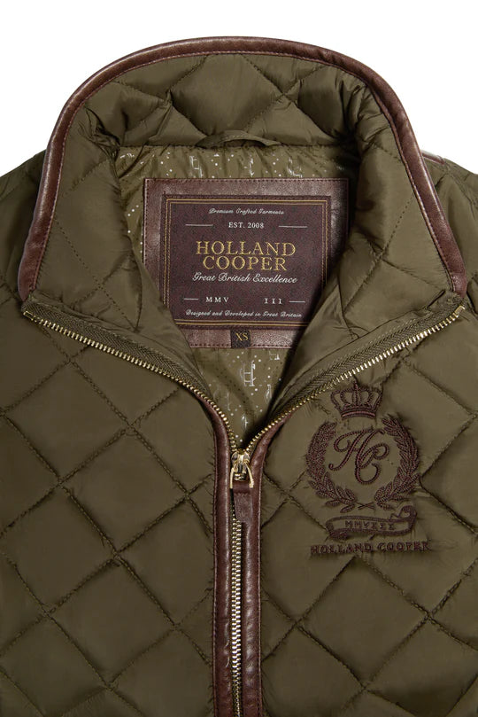 Holland Cooper Lightweight Country Gilet Khaki