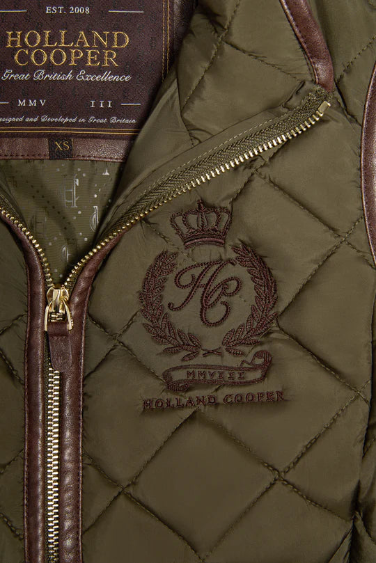 Holland Cooper Lightweight Country Gilet Khaki