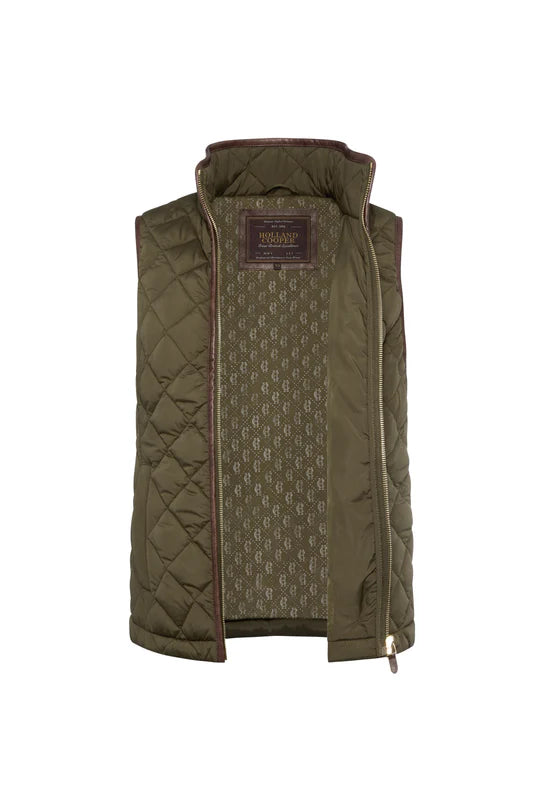 Holland Cooper Lightweight Country Gilet Khaki