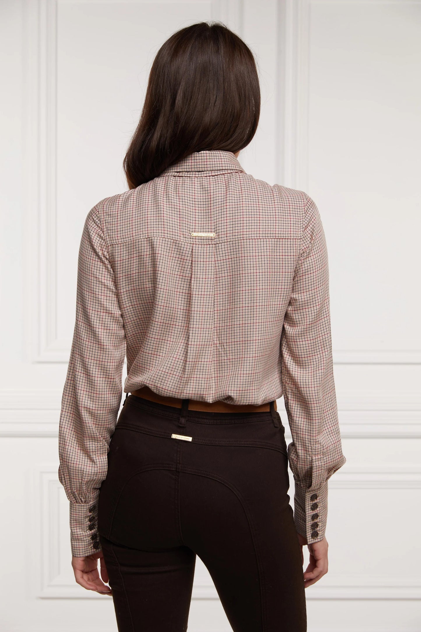 Holland Cooper Heritage Shirt Oatmeal Check
