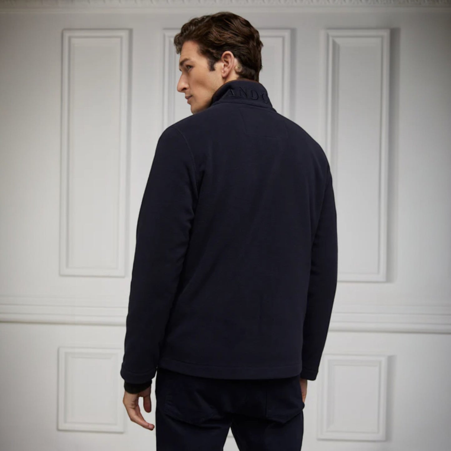 Holland Cooper Men'sCountry Fleece Jacket Ink Navy