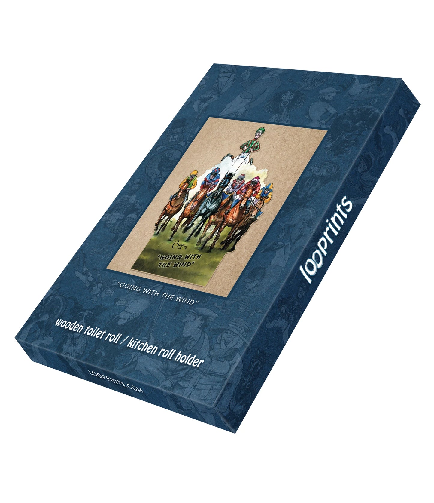 Loo Prints Turf Club Kitchen/Loo Roll Holder