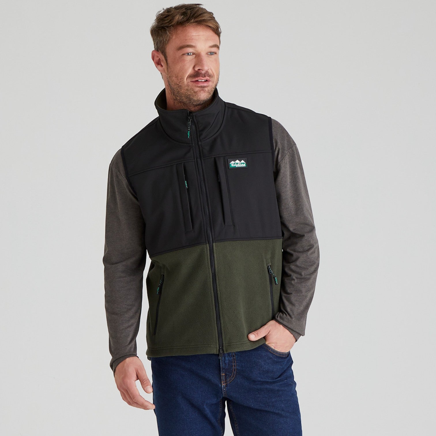 Ridgeline Men's Hybrid Fleece Vest