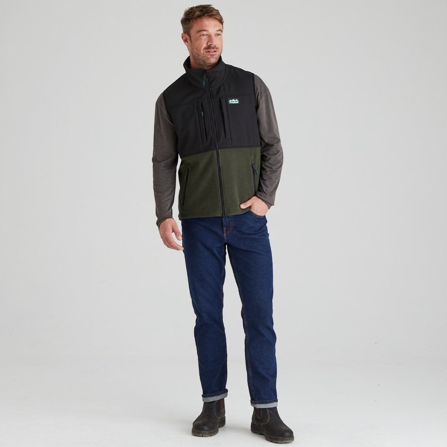 Ridgeline Men's Hybrid Fleece Vest