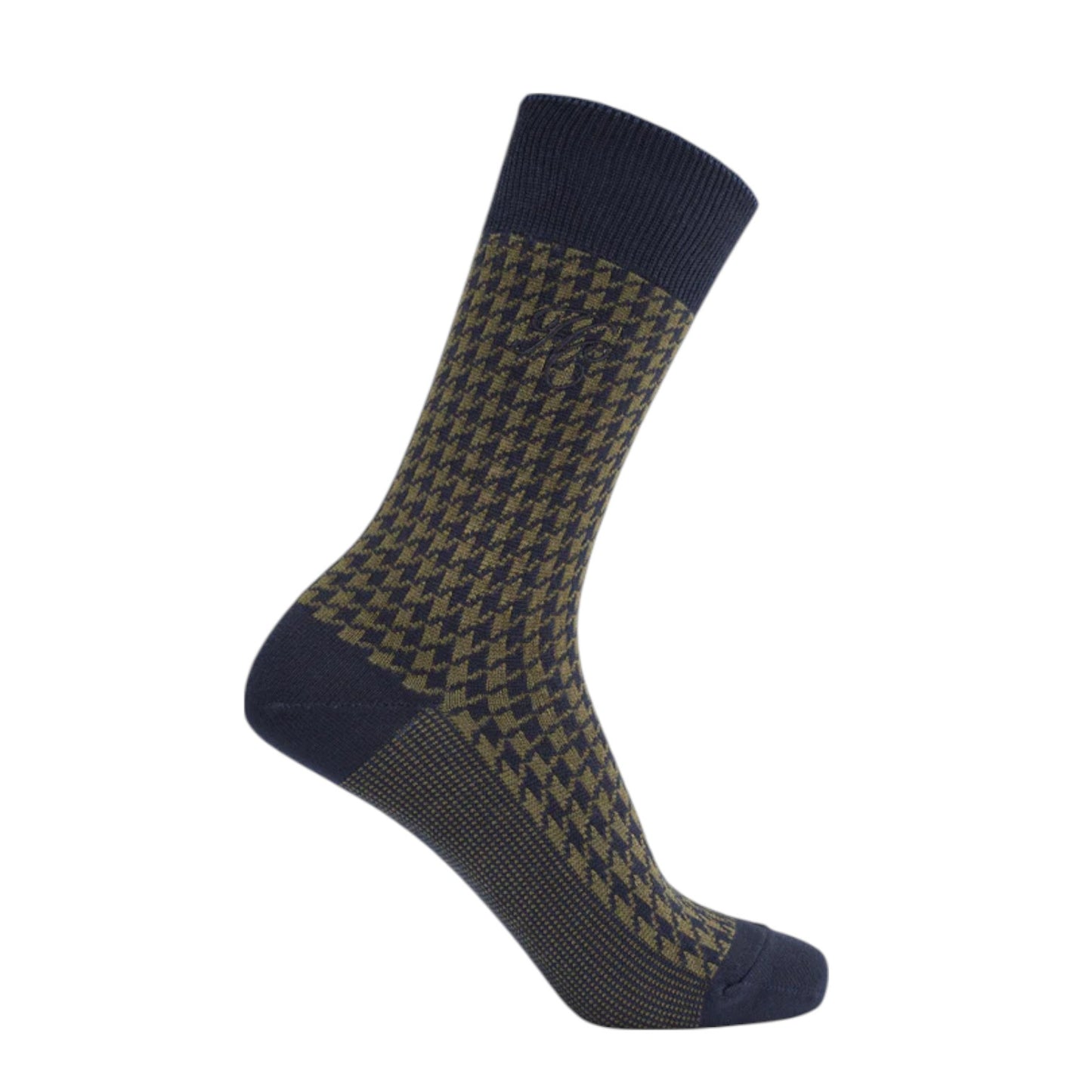 Holland Cooper Sock Gift Box Charcoal Houndstooth