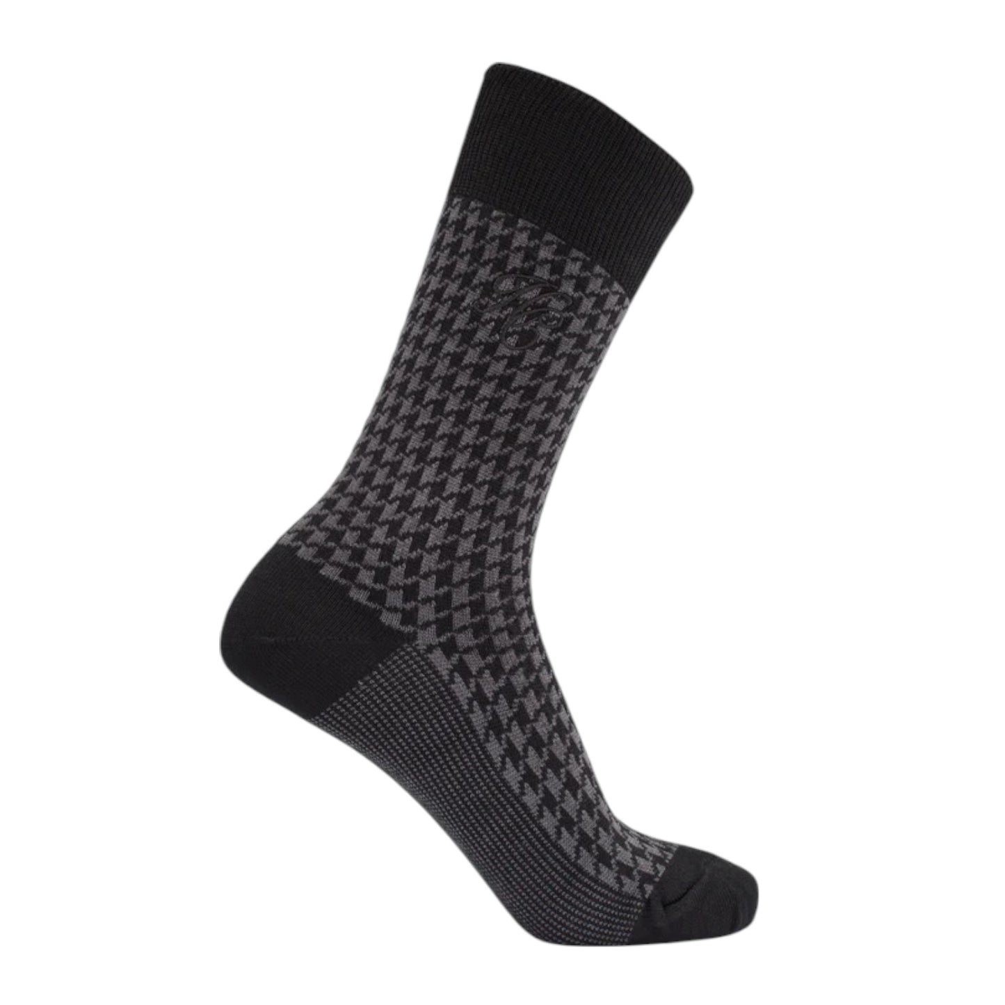 Holland Cooper Sock Gift Box Charcoal Houndstooth