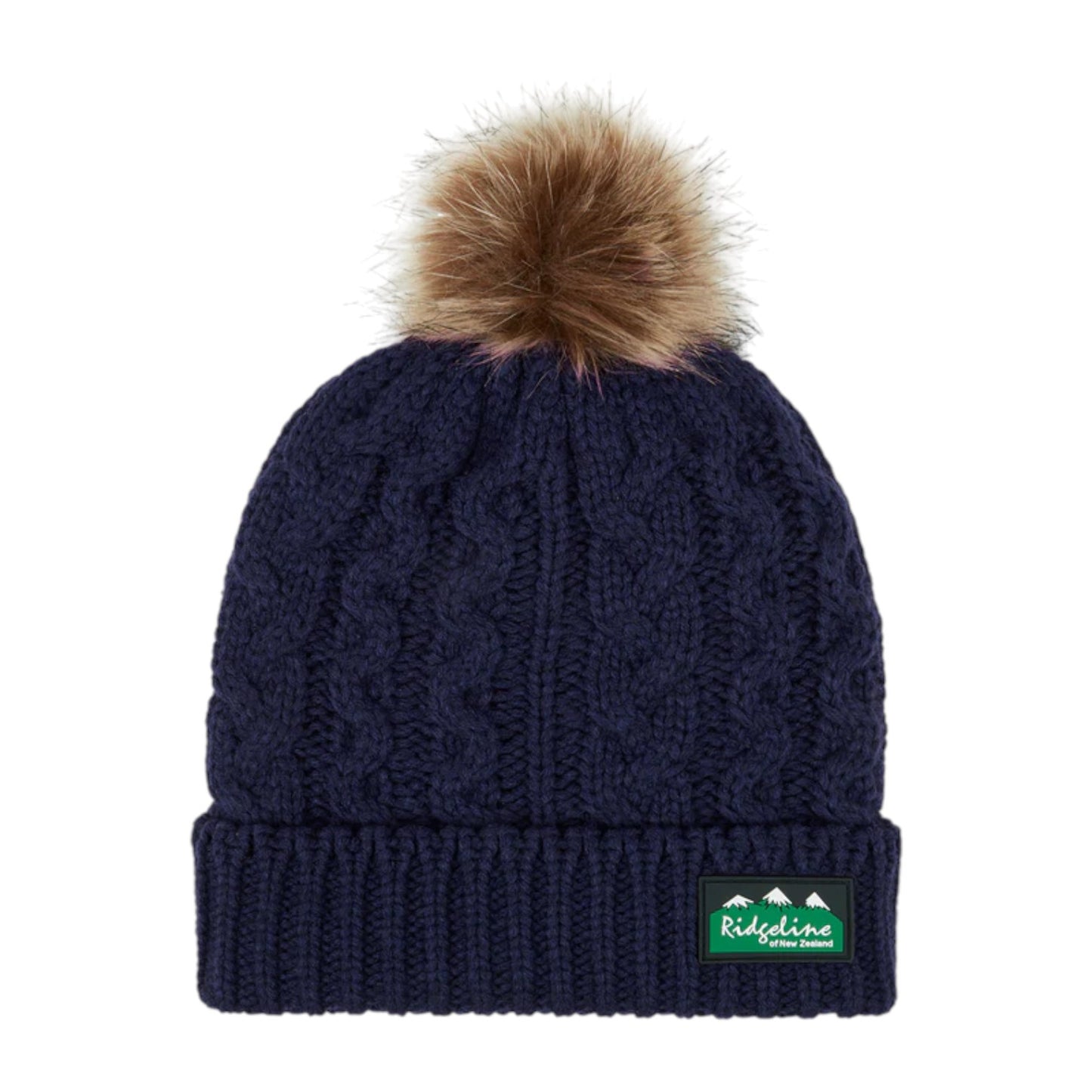 Ridgeline Nordic Fleck Bobble Hat Navy