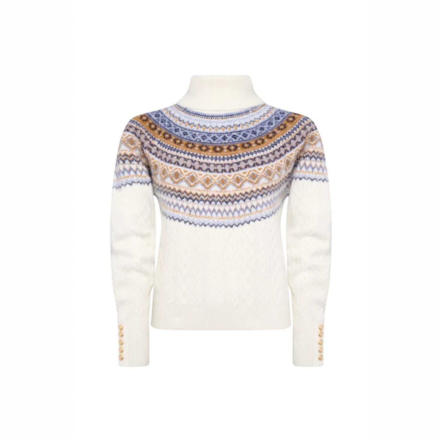 Holland Cooper Rebecca Roll Neck Knit Natural