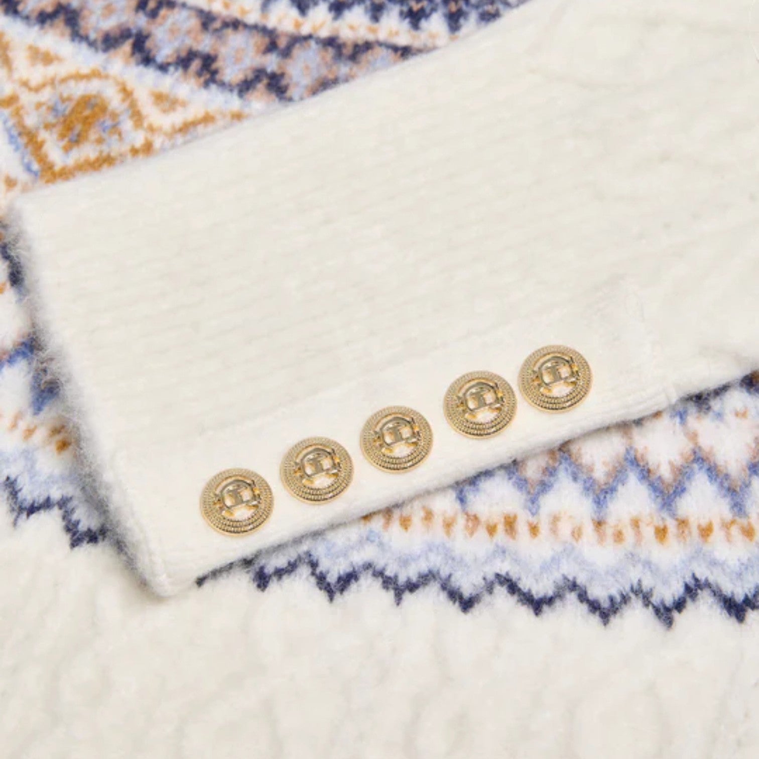 Holland Cooper Rebecca Roll Neck Knit Natural