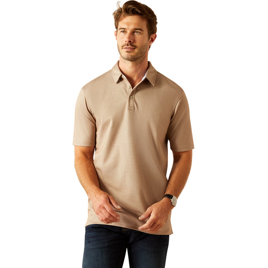 Ariat Shaldon Polo Silken Brown Heather