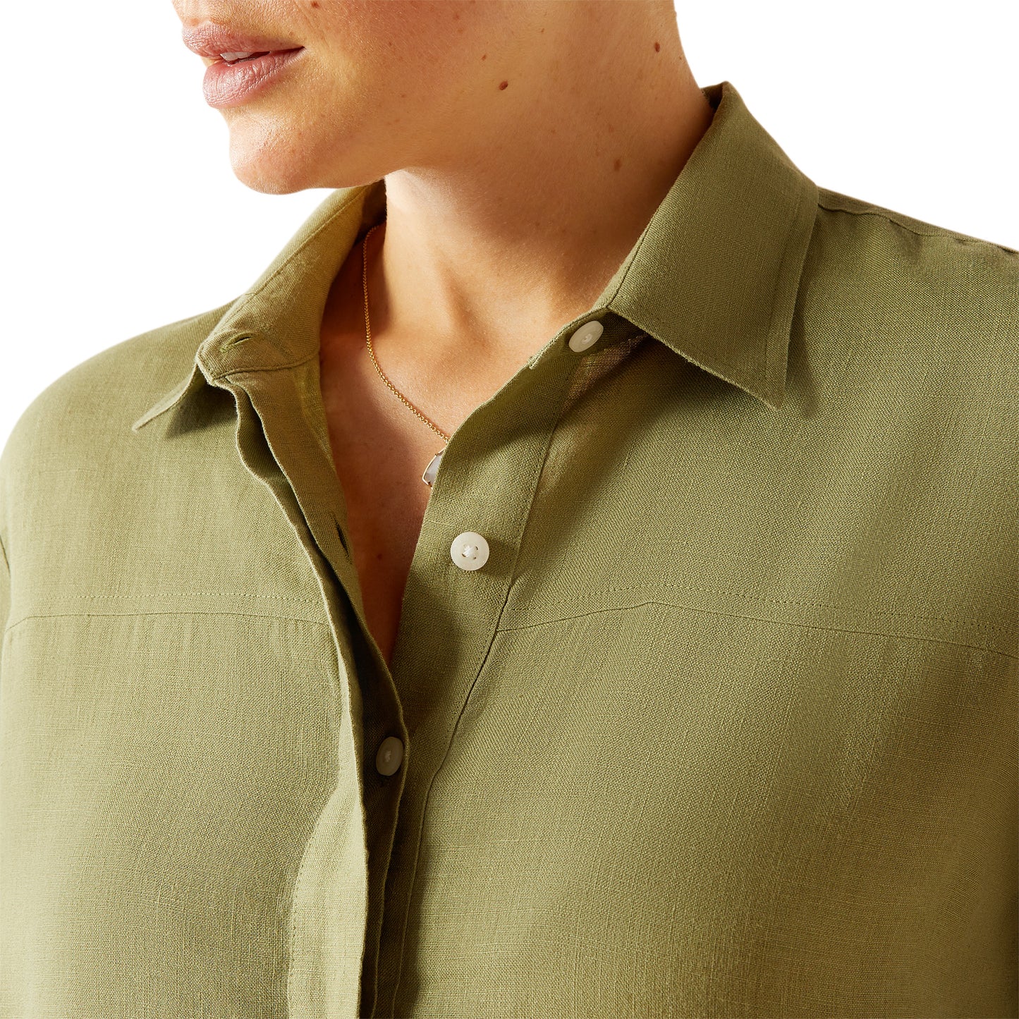 Ariat Pocklington Blouse Oil Green