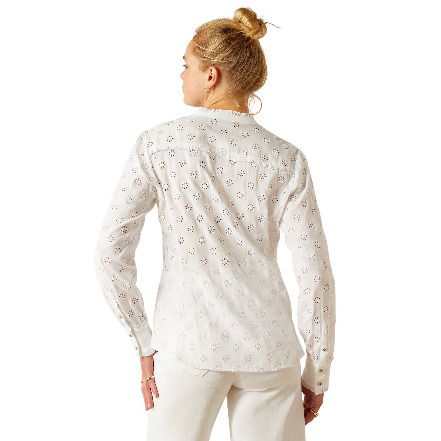 Ariat Clarion Blouse White Eyelet