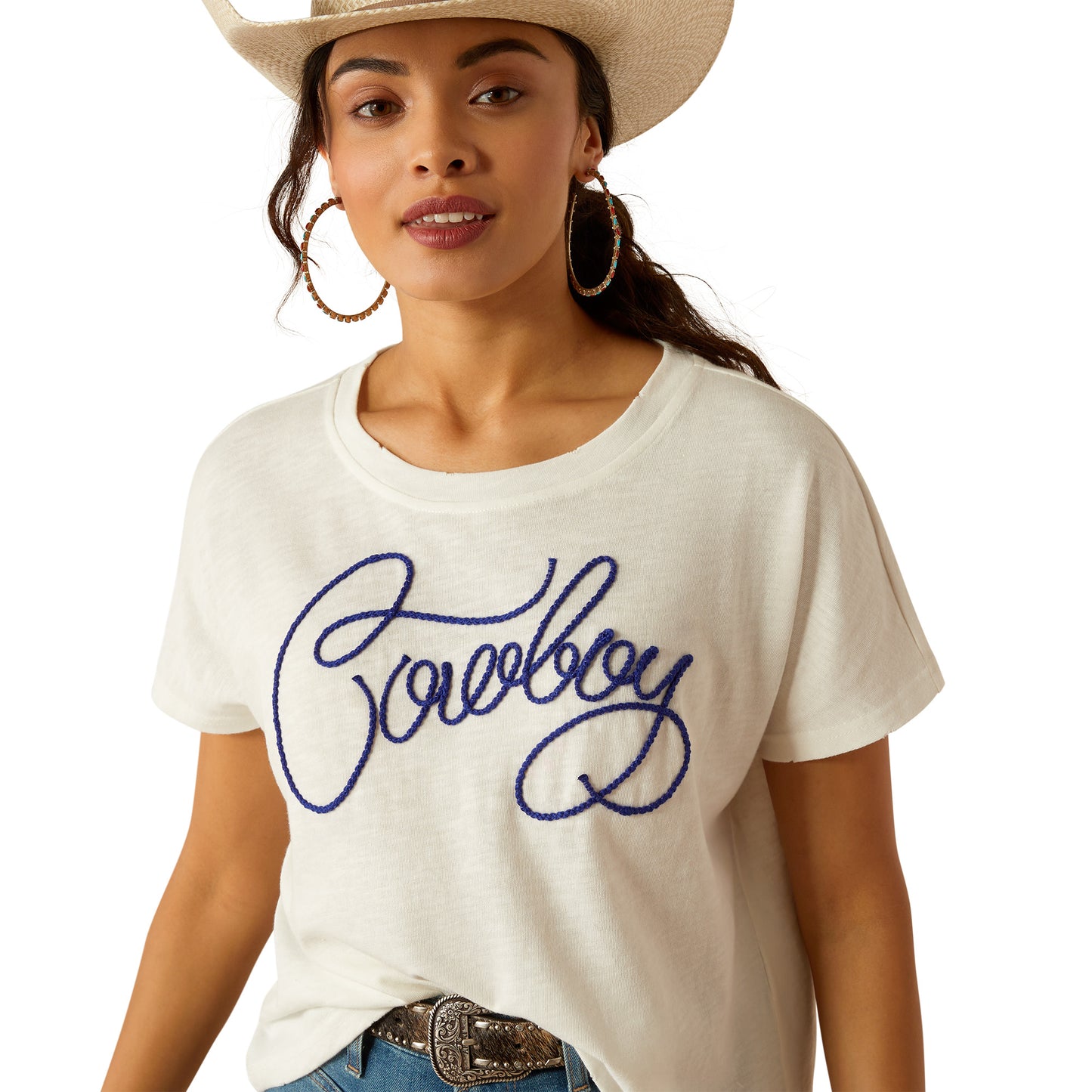 Ariat Cowboy SS T-Shirt Cloud Dancer