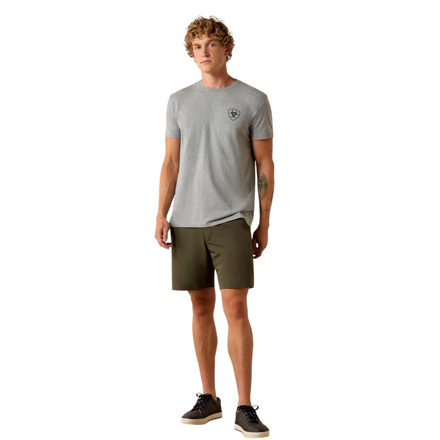 Ariat Banner Badge T-Shirt Iceburg