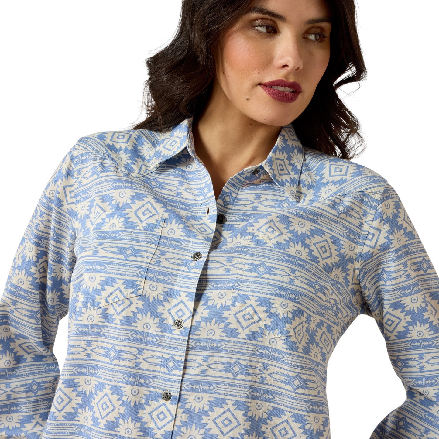 Ariat Billie Jean Shirt Ashleigh Blue Crystal Southwest
