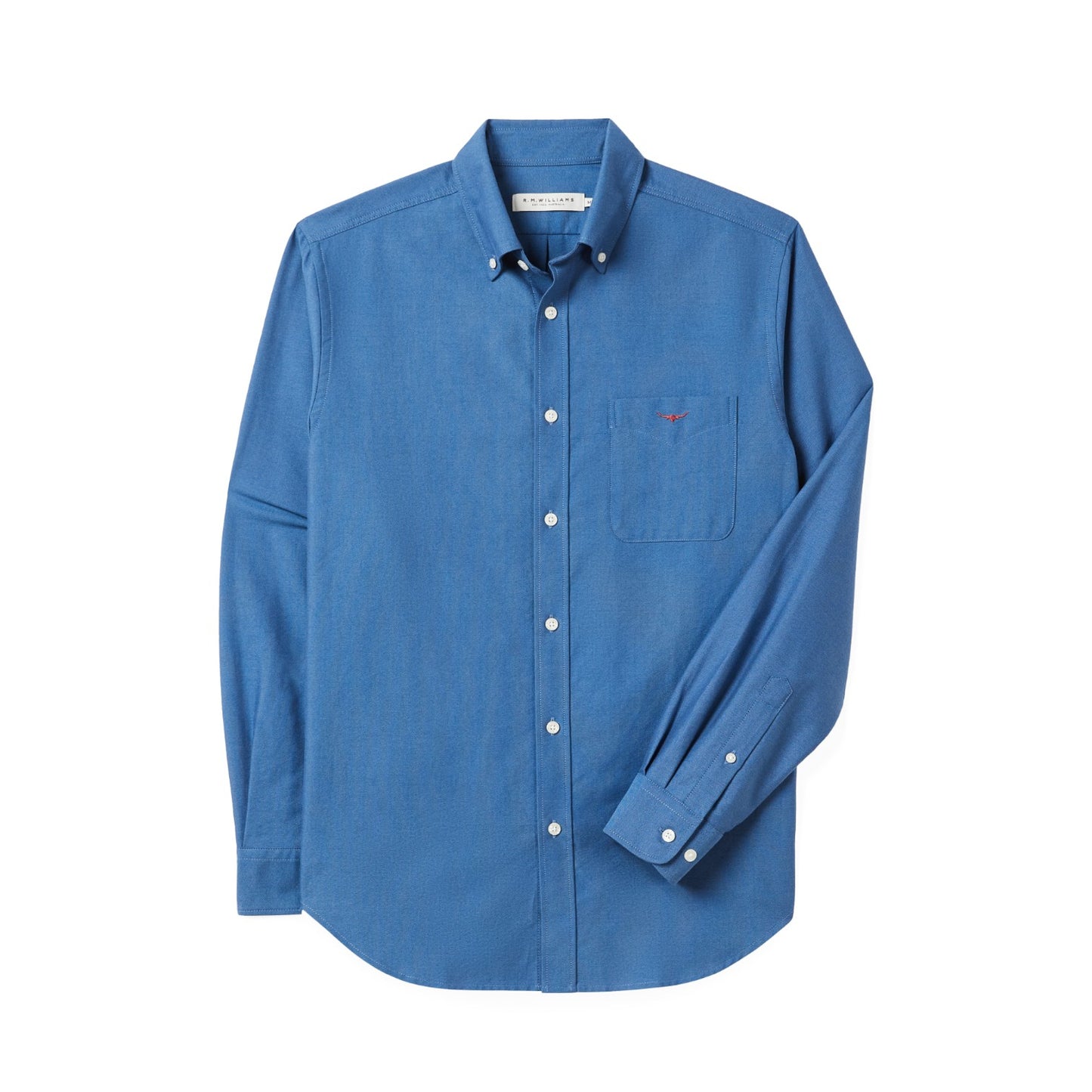 R.M. Williams Regular Oxford BDC Shirt Bright Blue