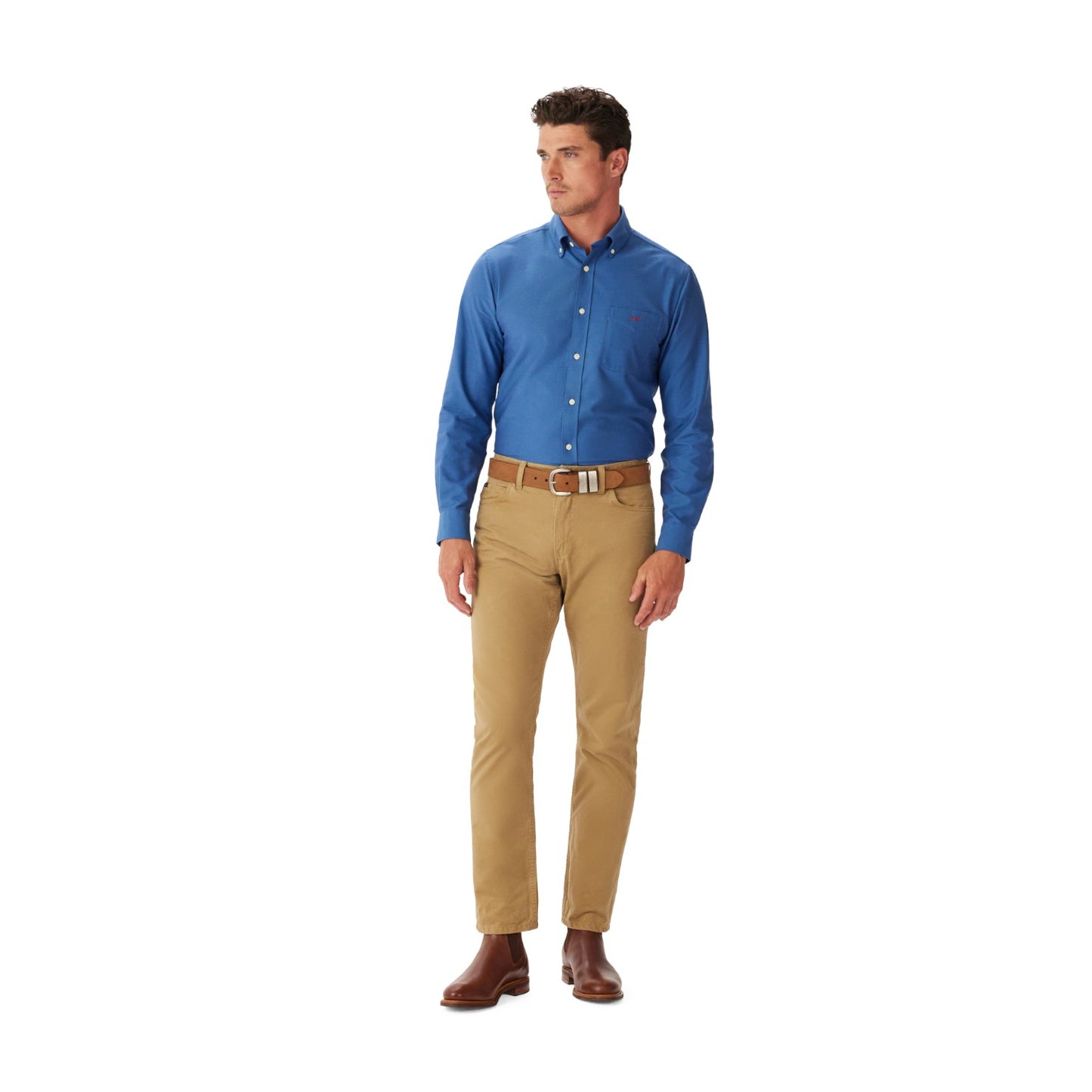 R.M. Williams Regular Oxford BDC Shirt Bright Blue