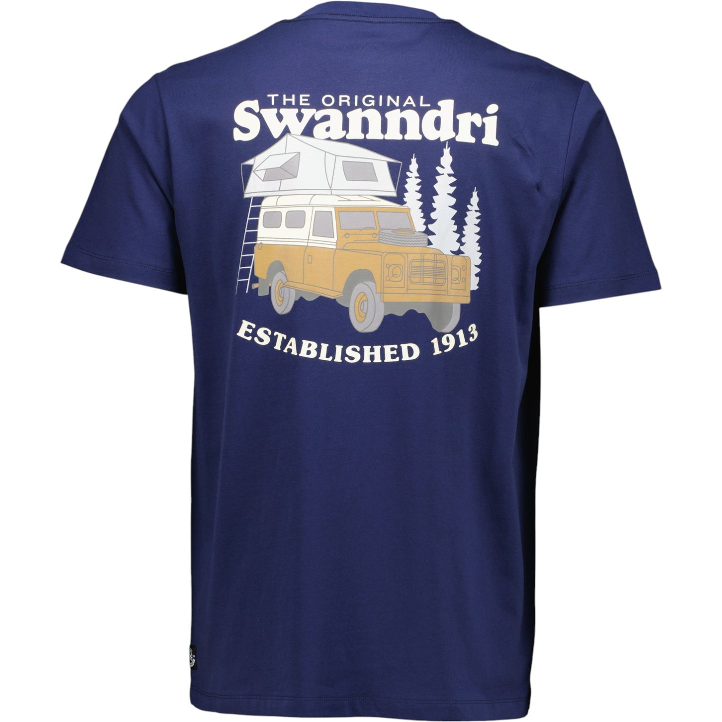 Swanndri Pop Top Printed T Shirt Navy
