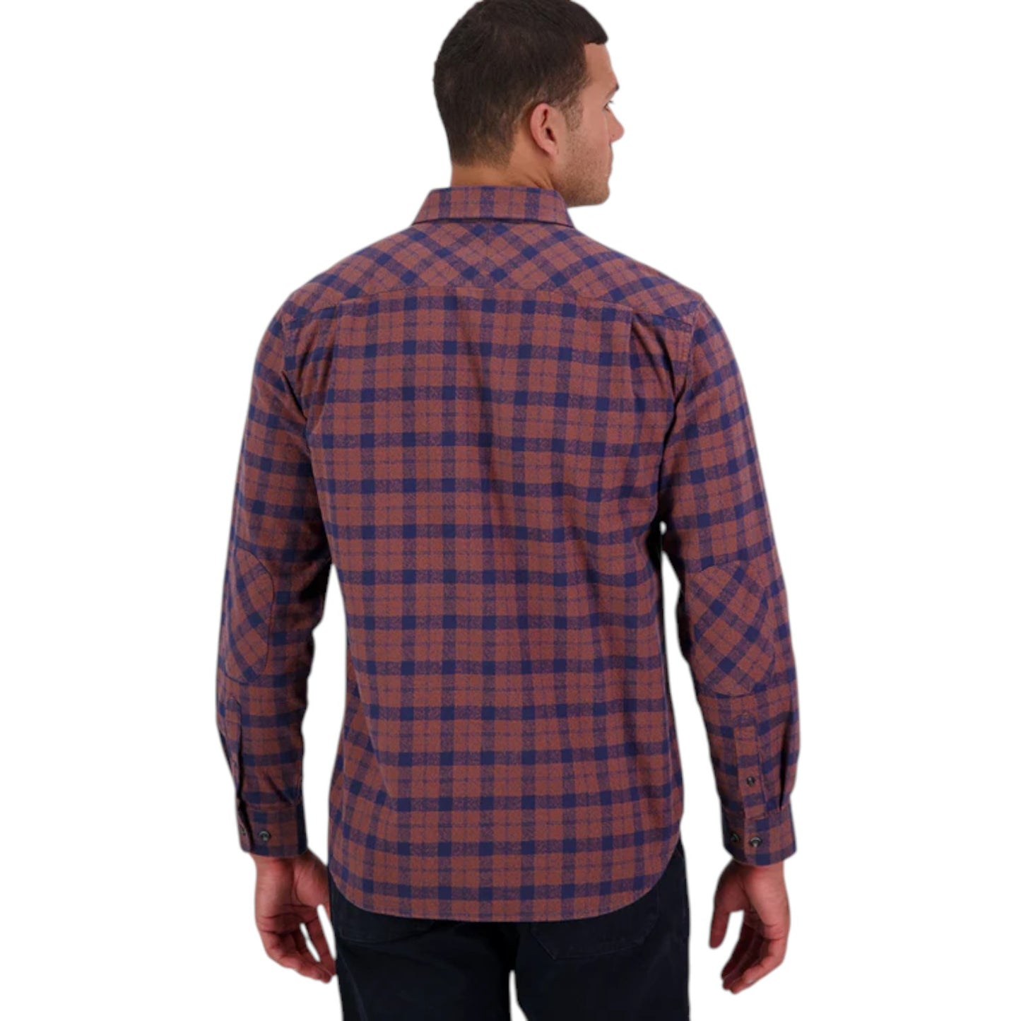 Swanndri Port Road Shirt Navy/Rusty Grid
