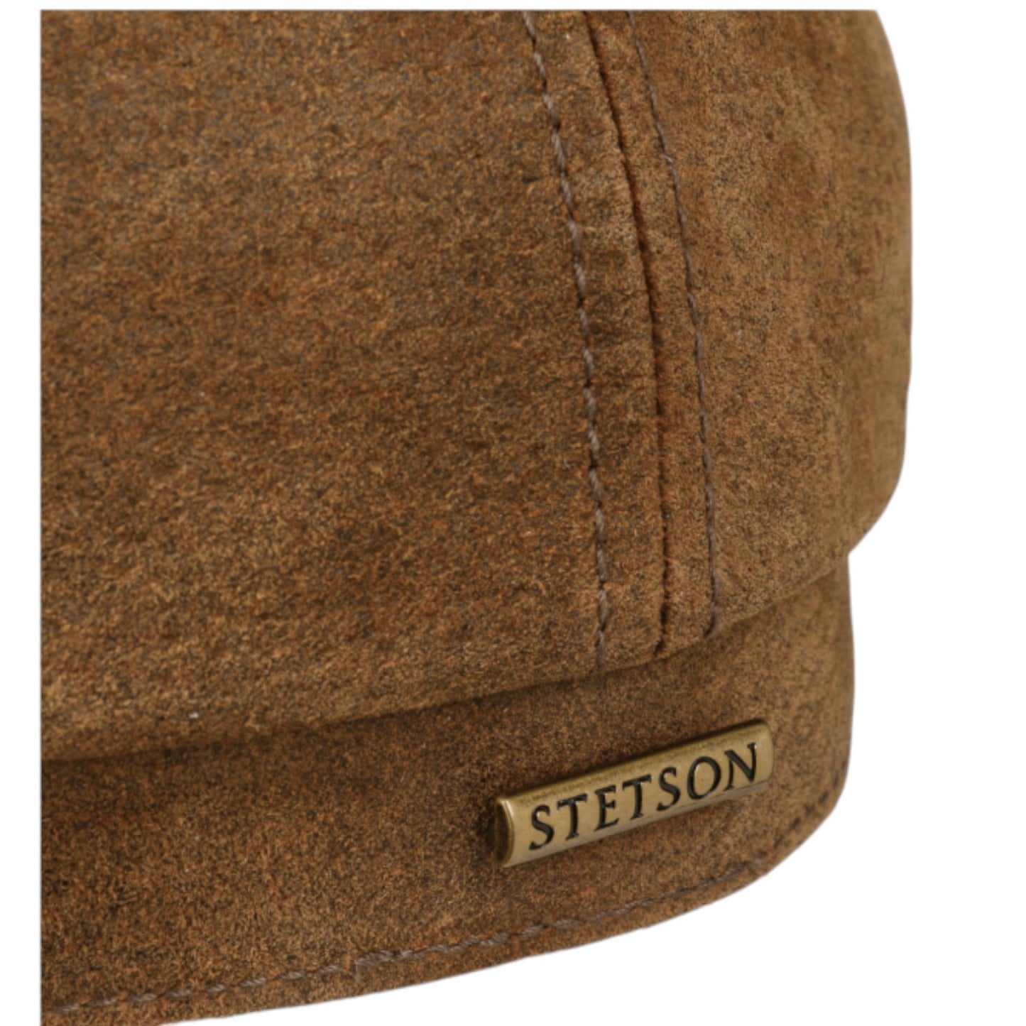Stetson 6 Panel Vintage Pigskin Flat Cap