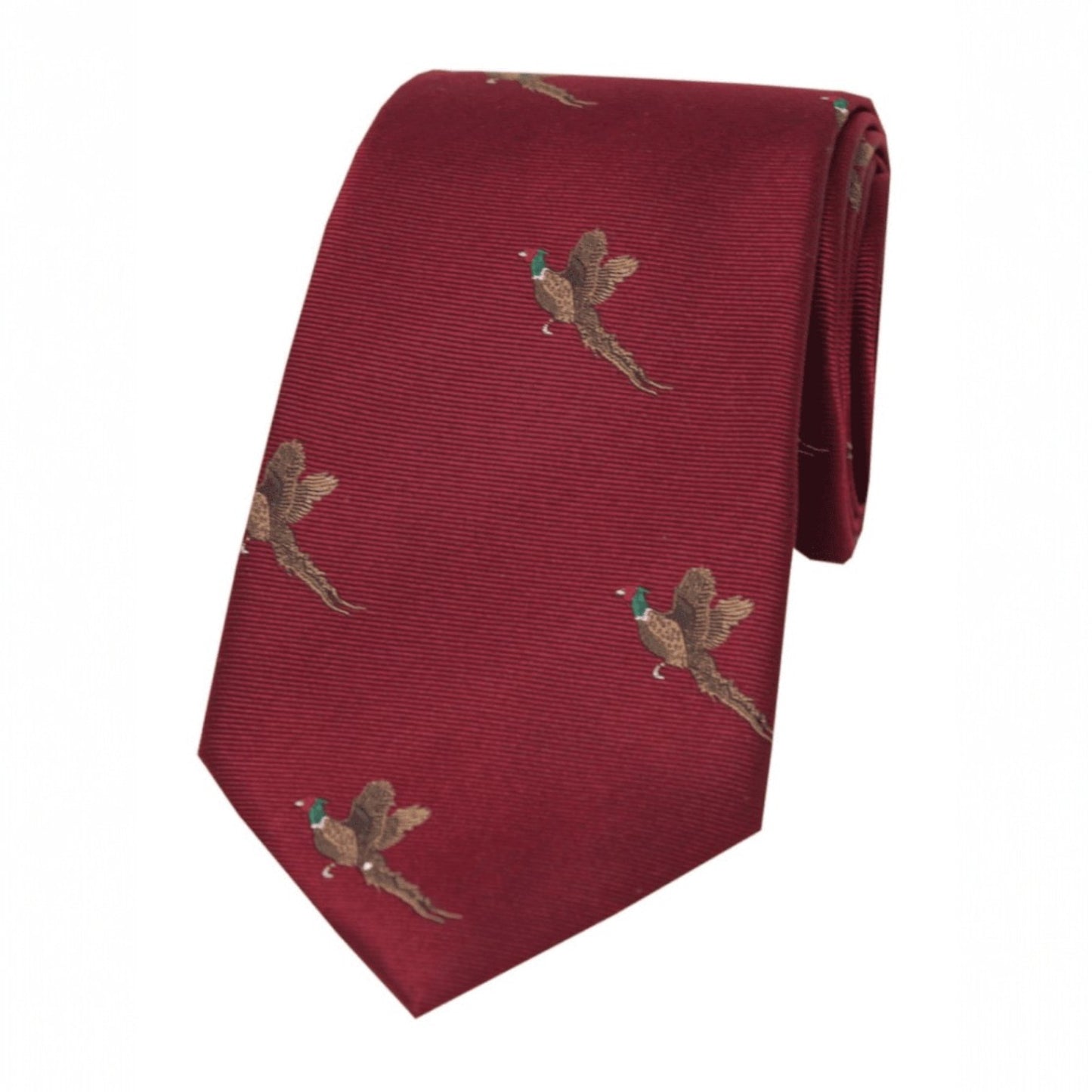Soprano Country Tie Wine Flying Pheasant
