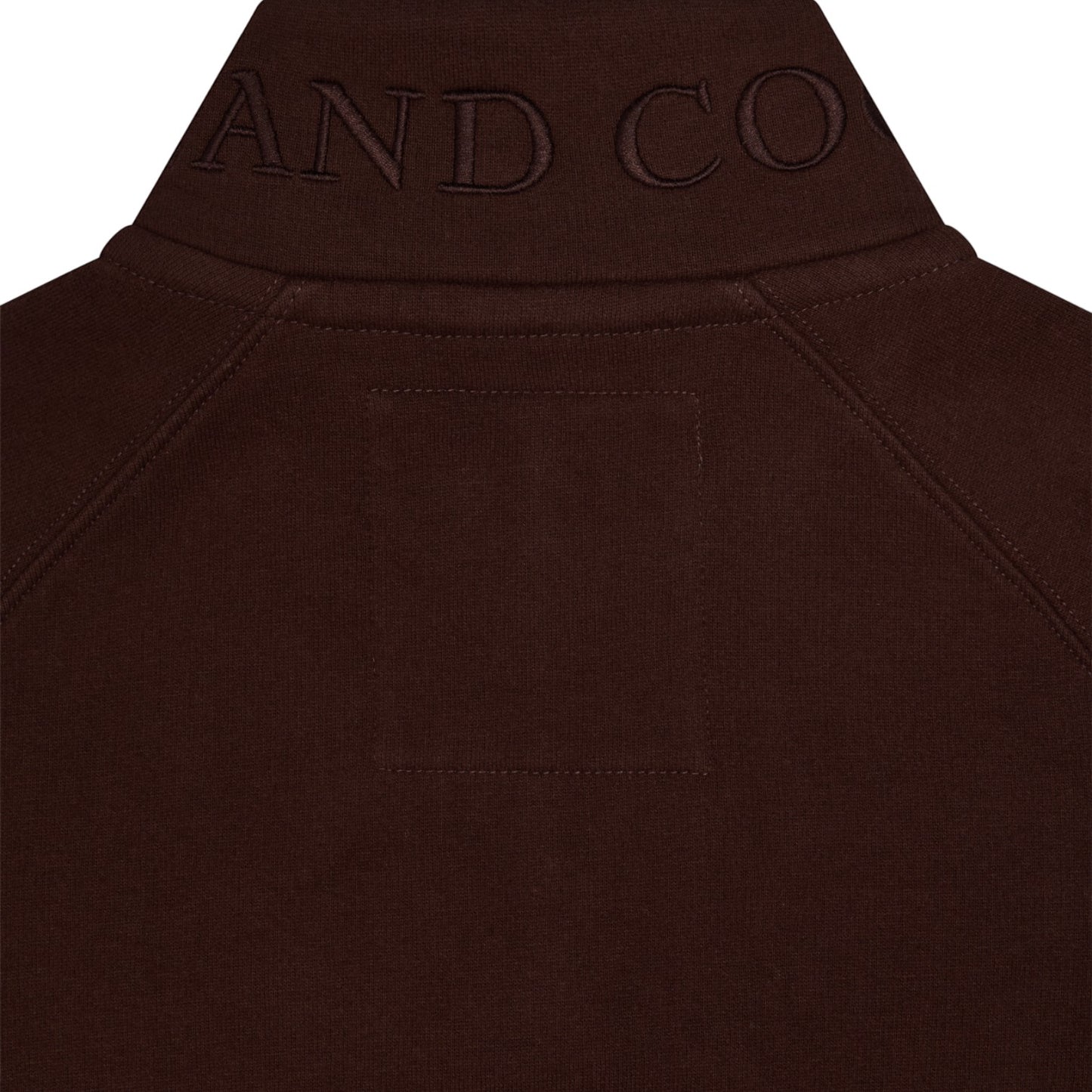 Holland Cooper Sporting Goods Zip Henley Walnut
