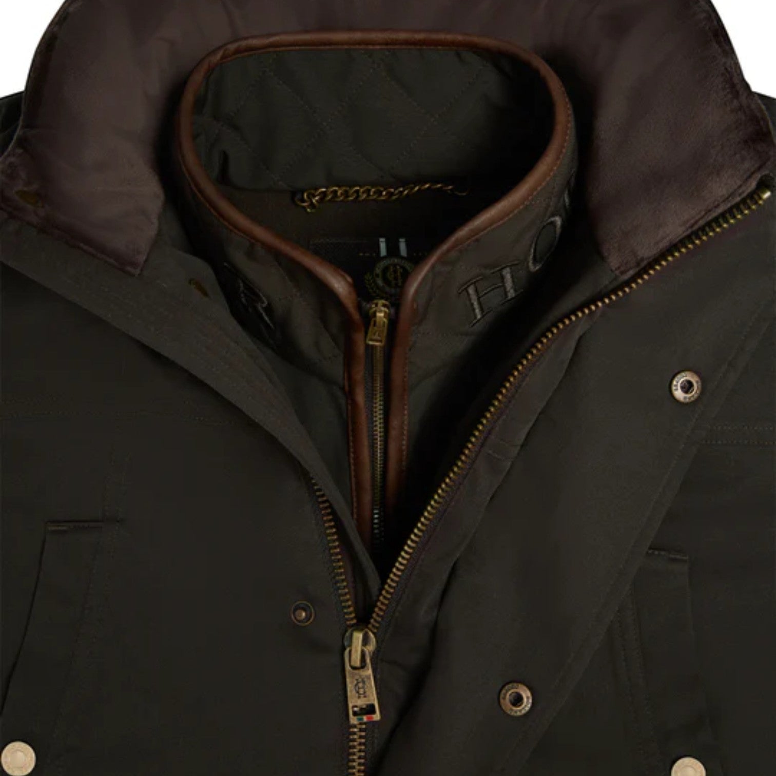 Holland Cooper Men's Stamford Field Coat Chocolate