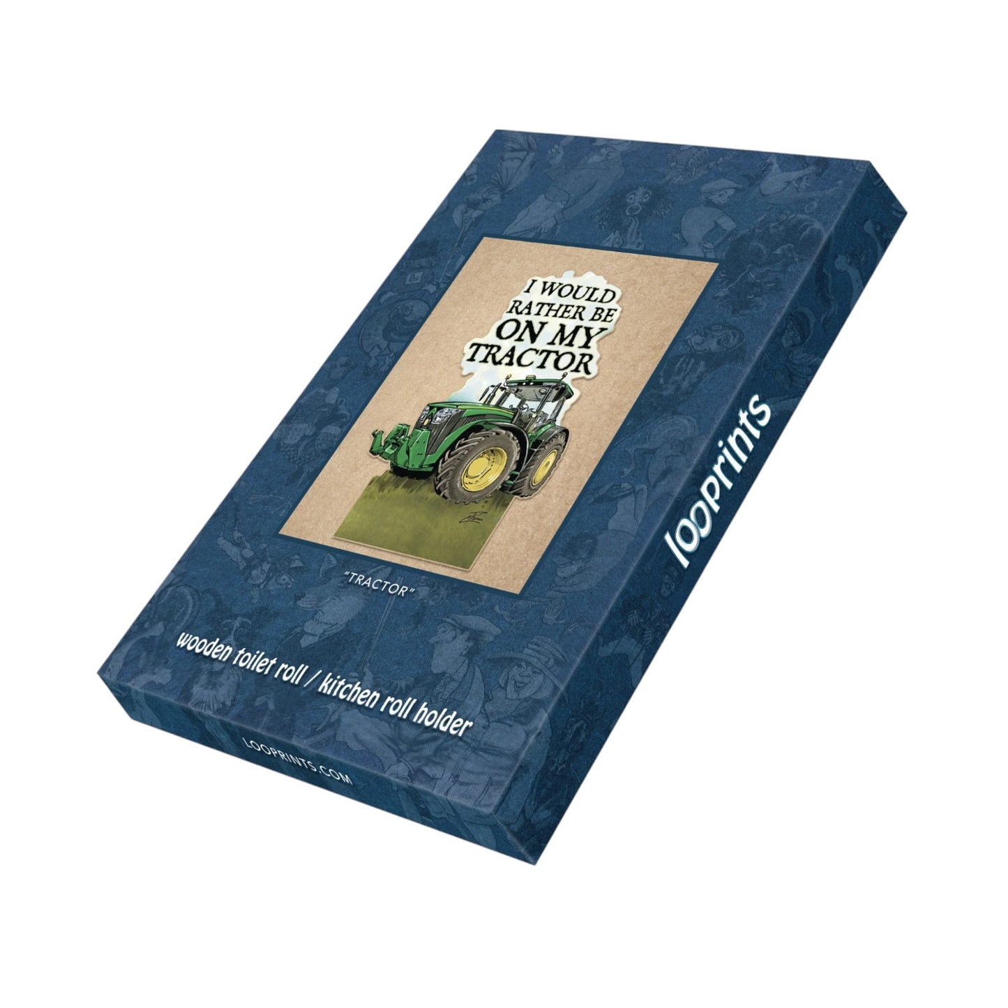 Loo Prints Tractor Kitchen/Loo Roll Holder
