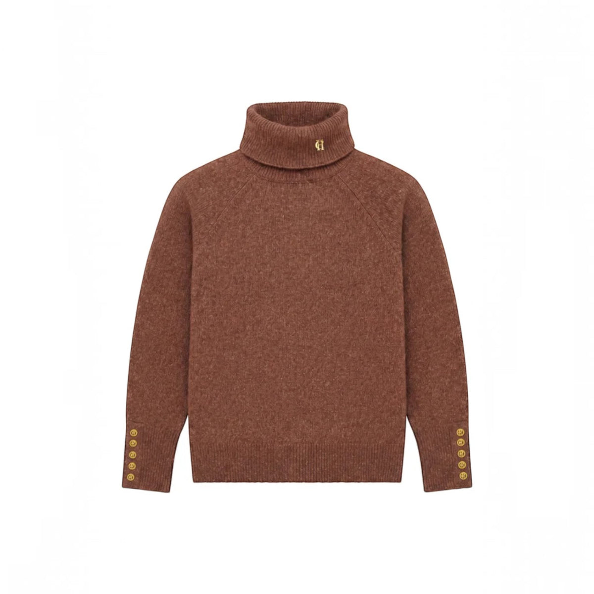 Holland Cooper Tori Roll Neck Knit Latte