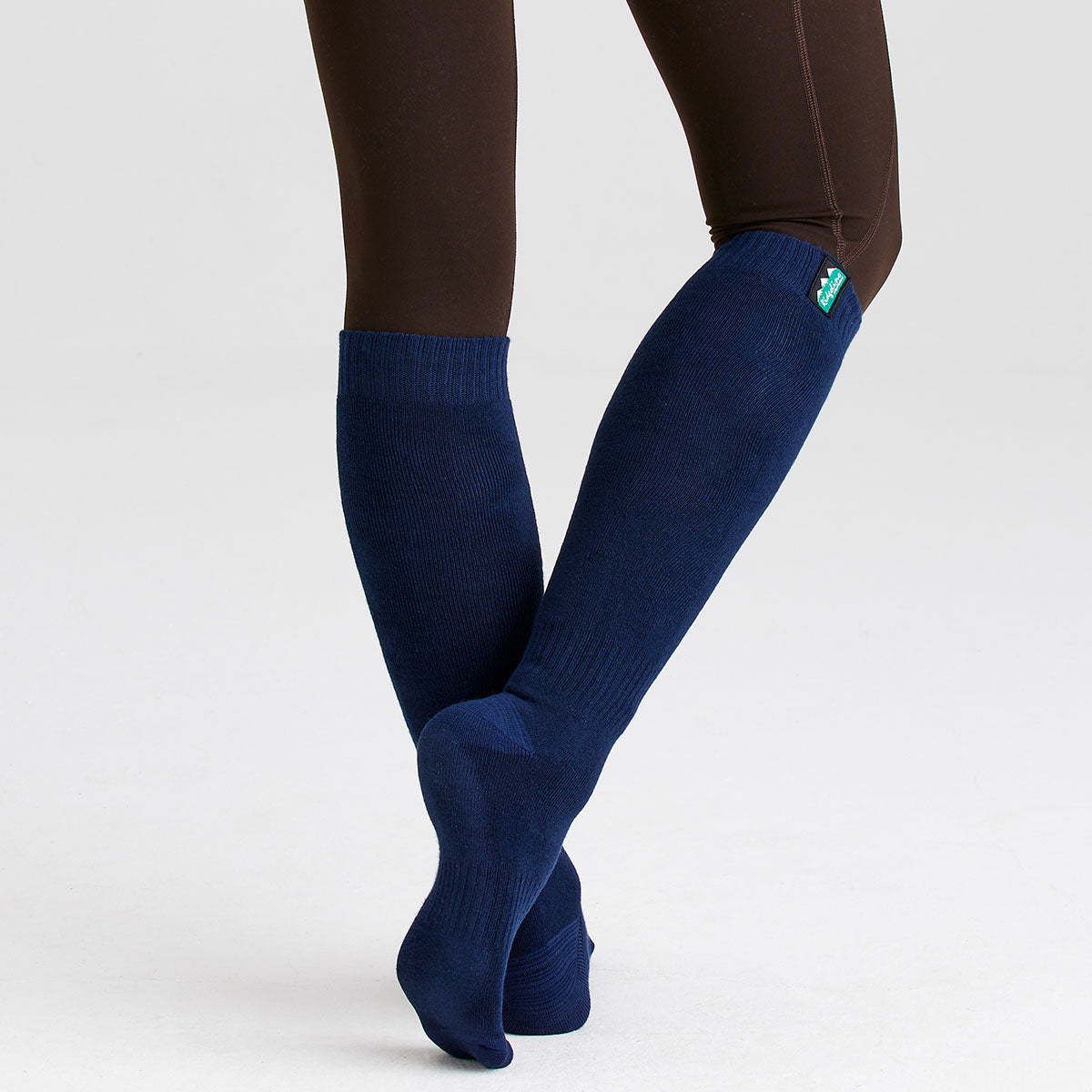 Ridgeline Cotton Work Socks Full Length Navy Multi